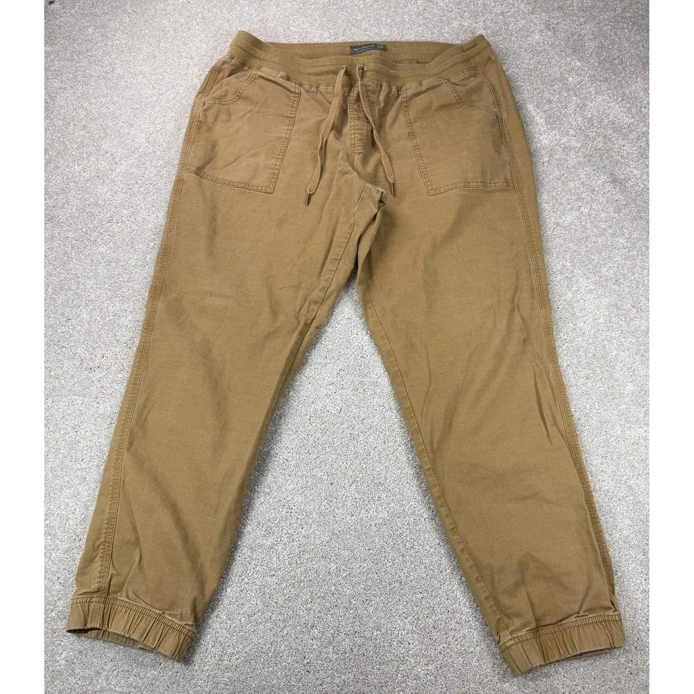 LL Bean Slim Straight Joggers Pants Men's XL 36x29 Outdoor Hiking Casual Brown